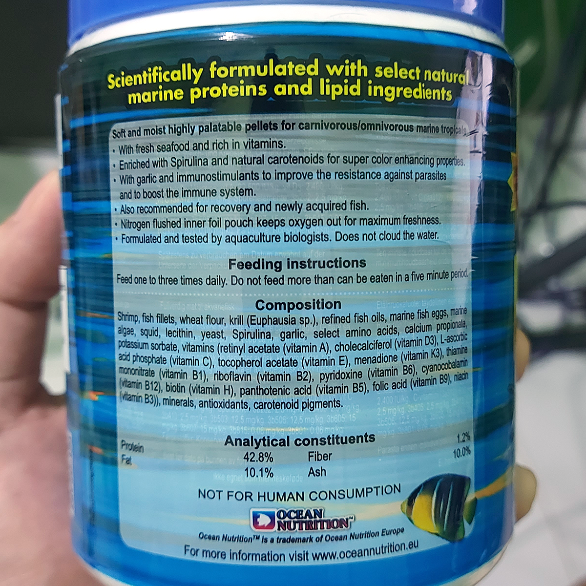 Ocean Nutrition Formula One | Marine Pellets for Color & Growth H