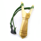 wooden slingshot catapult for hunting flat rubber band outdoor powerful toy K