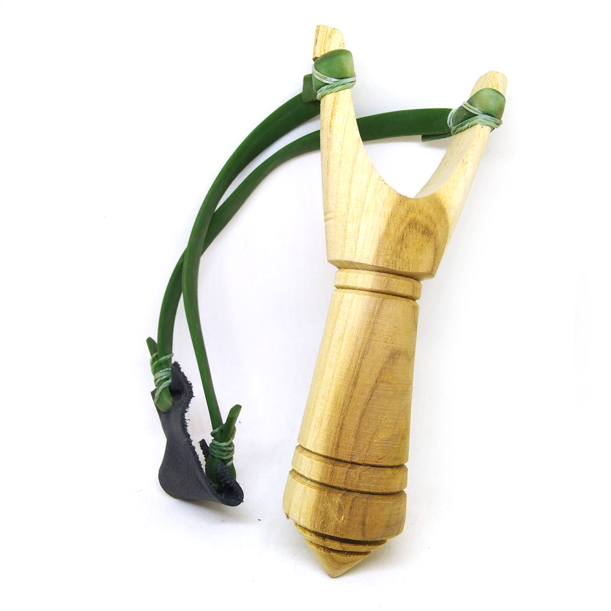 wooden slingshot catapult for hunting flat rubber band outdoor powerful toy K