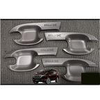 4 pcs ABS Plastic Matte black Handle Bowl Cover Isuzu Mu-x 2021-24 KK