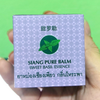 20g Balm Sweet Basil Herbal Balm Relieves muscle pains Aromatherapy Siangpure K