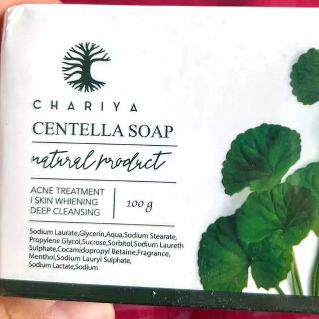 100g CHARIYA CENTELLA SOAP Bar Soap Reduce acne and wrinkles Facial soap K