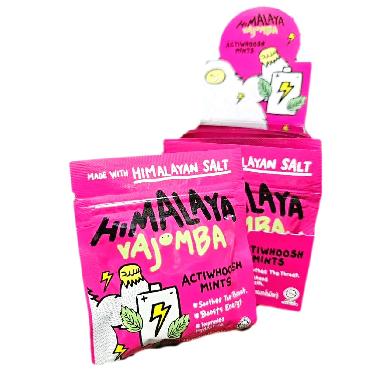 Himalaya Salt Candy Vajomba Actiwhoosh Mint Candy 12 Sachets/Box K