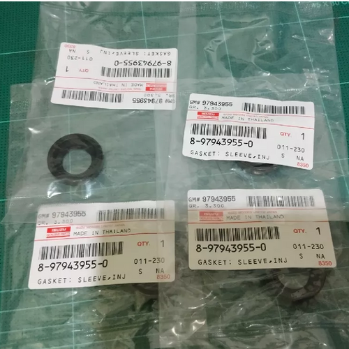 10pcs Isuzu Injector Sleeve Seal 8979439550 DMax MUX MU7 4JK1 4JJ1 4JJ3 K