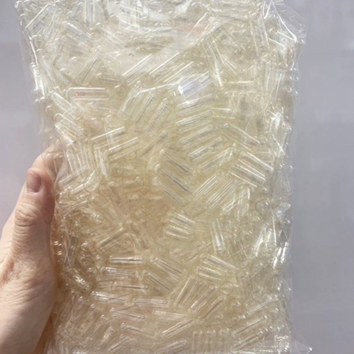 ゼラチンカプセル 0号 (500mg) 透明 1000個