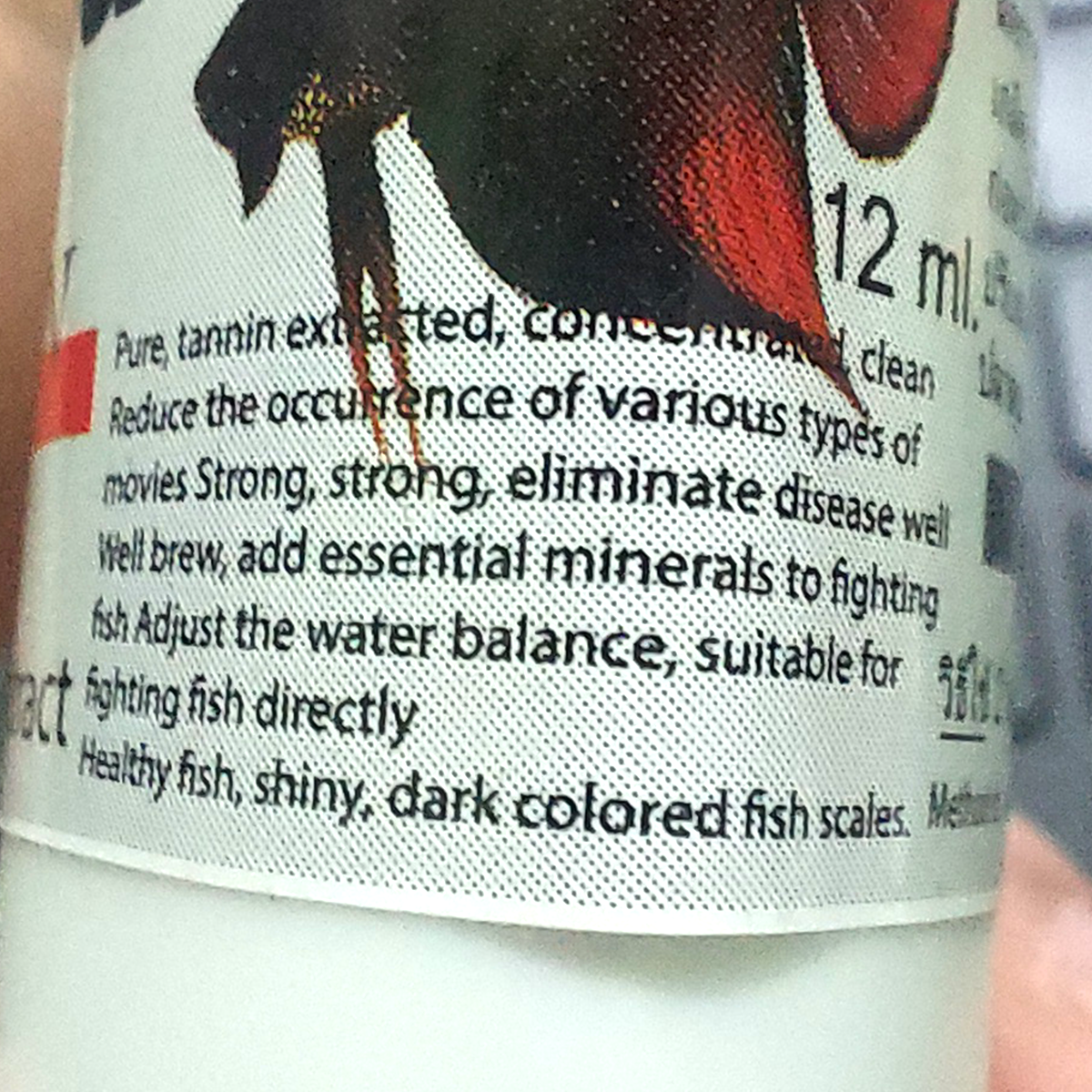 12ml Tannin extract from dried Malabar leaves Betta minerals Beautiful scales K