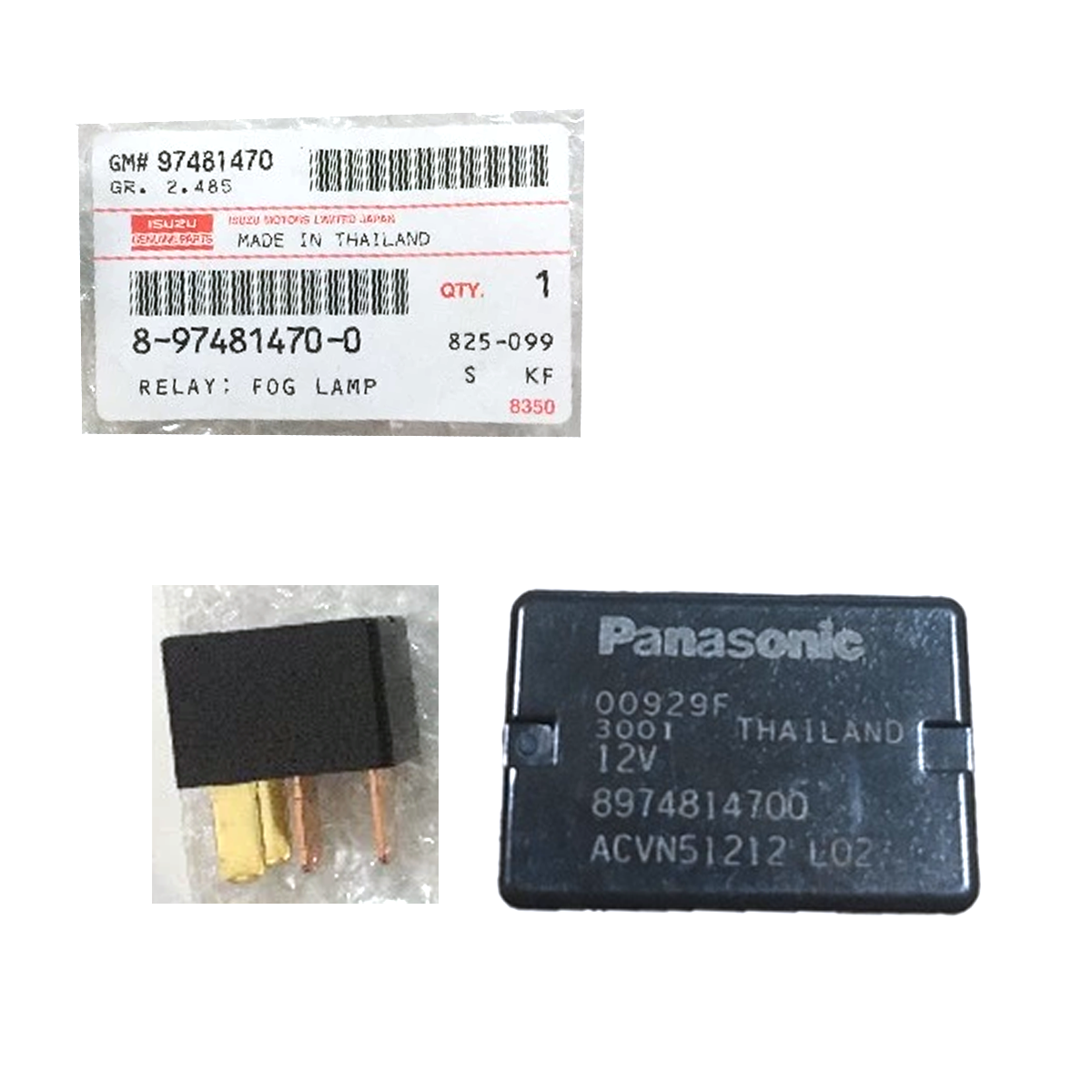 #8974814700 12V Original Isuzu D-Max MU-X MU-7 Relais 4 Pin Hupe Nebelscheinwerfer K