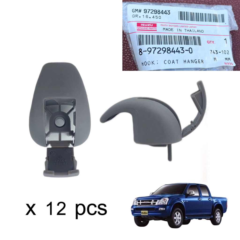 12 Stk. x 8972984430 Original Haken Kleiderbügel Isuzu D-Max 2002-2011 K