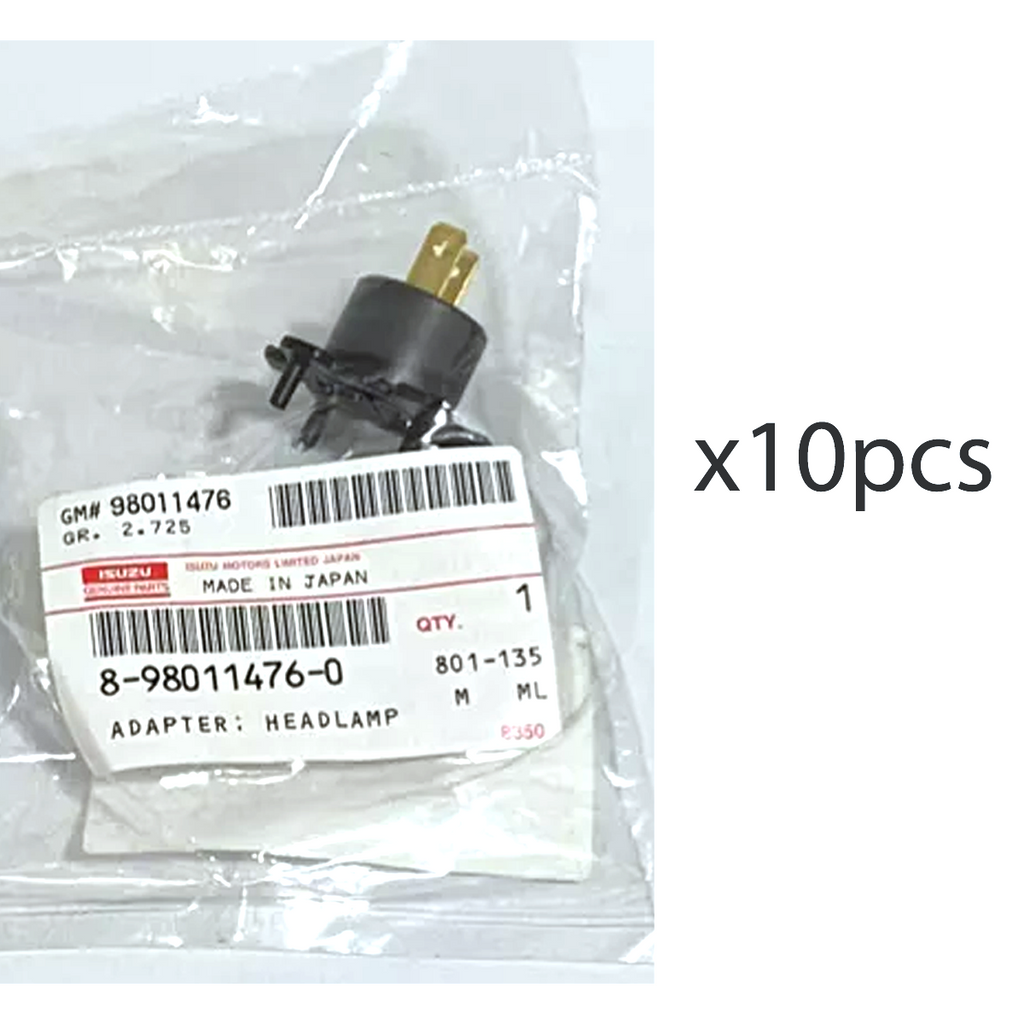 10個 いすゞ #8980114760 純正アダプター ヘッドランプ ヘッドライト D-Max Mu-7 2007-12 K