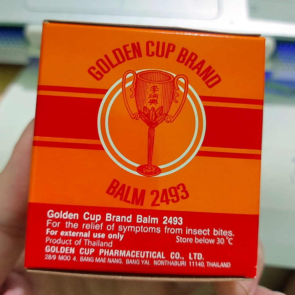 50g Golden Cup Herbal Balm helps relieve muscle aches Insect Bites Massage K