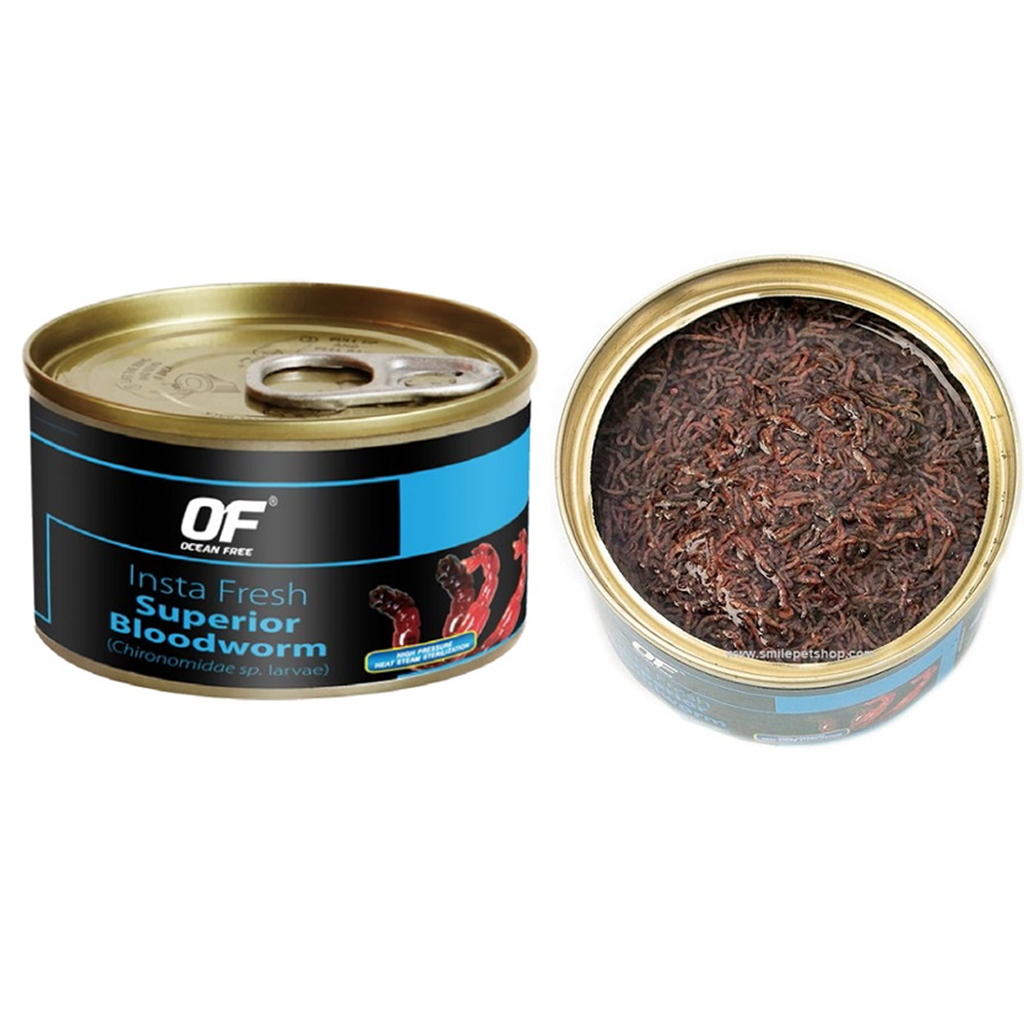 100g Fish Food Fresh Superior Bloodworm High protein color boost K