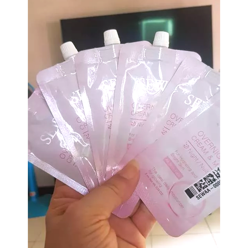 8ml SEWA Overnight Cream Mask Nacht für feuchtigkeitsspendende und strahlende Haut Feuchtigkeitspflege K
