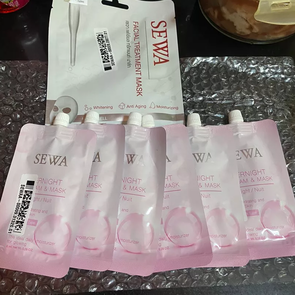8ml SEWA Overnight Cream Mask Nacht für feuchtigkeitsspendende und strahlende Haut Feuchtigkeitspflege K