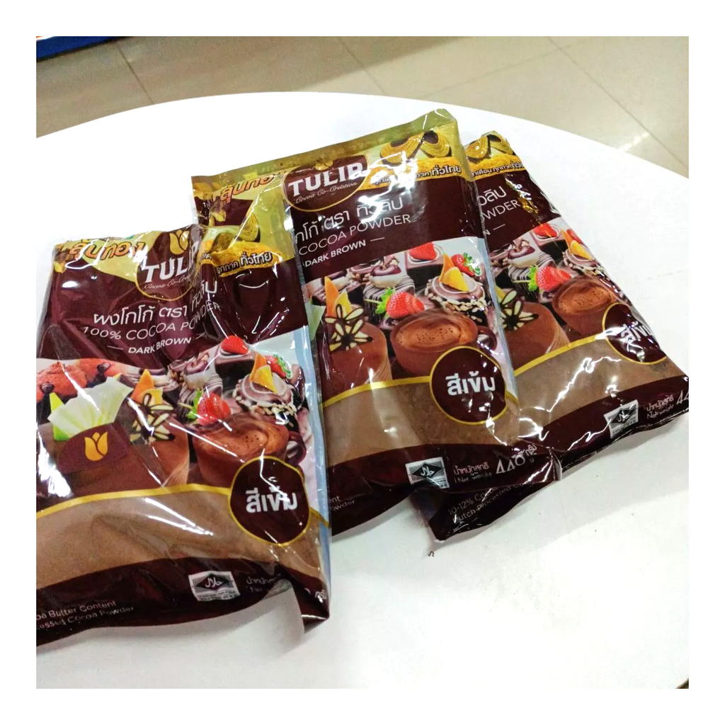 440g Cocoa Powder Dark Brown Colour Drinks Bakery Cake Beverage Tulip K