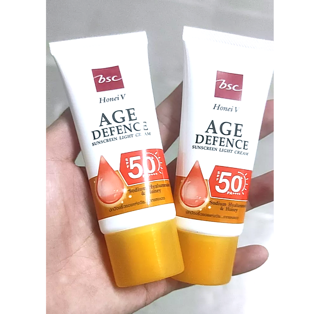 30g ハニー＆ヒアルロン酸 エイジディフェンス サンスクリーンクリーム SPF50+ UVA UVB BSC K