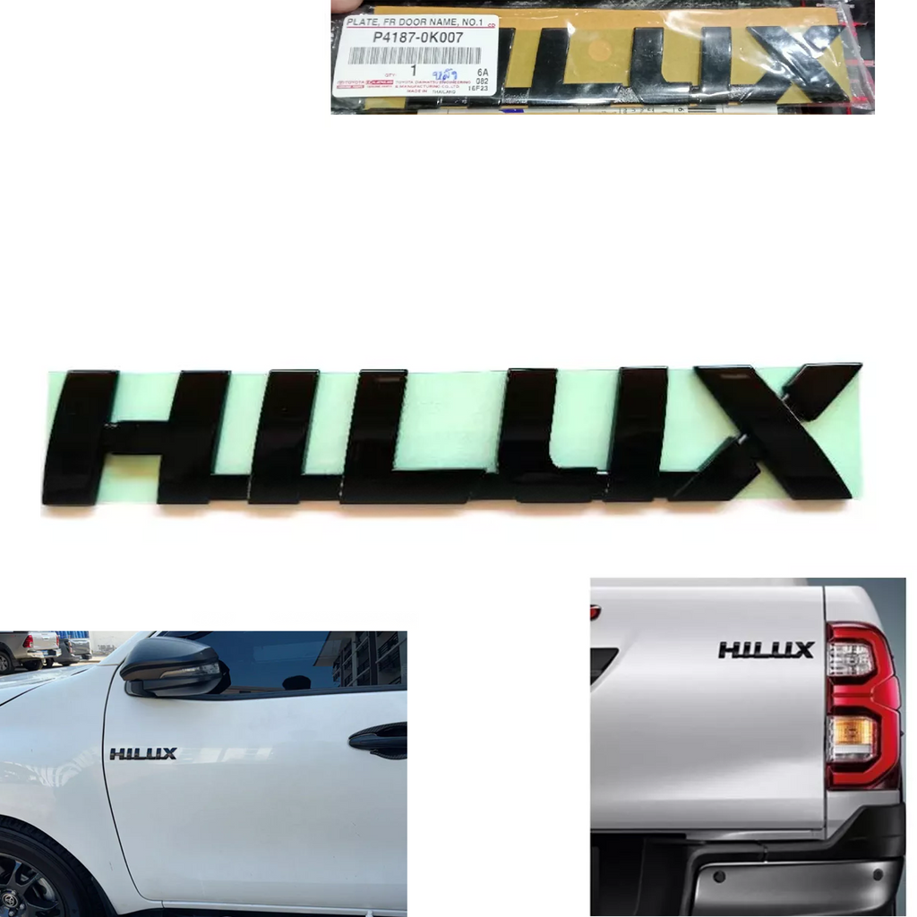 Toyota Hilux Revo K Genuine Rear Logo Emblem Badge Black | Part P41870K005