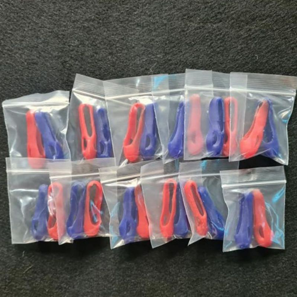 Chicken Rooster Mouth Guard – Flexible Rubber Safety Protector (Red & Blue)