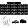 60x Dachclip-Verschluss Dachleiste Mitsubishi L200 TRITON PAJERO SPORT 2005-14 K
