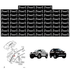 60x Dachclip-Verschluss Dachleiste Mitsubishi L200 TRITON PAJERO SPORT 2005-14 K