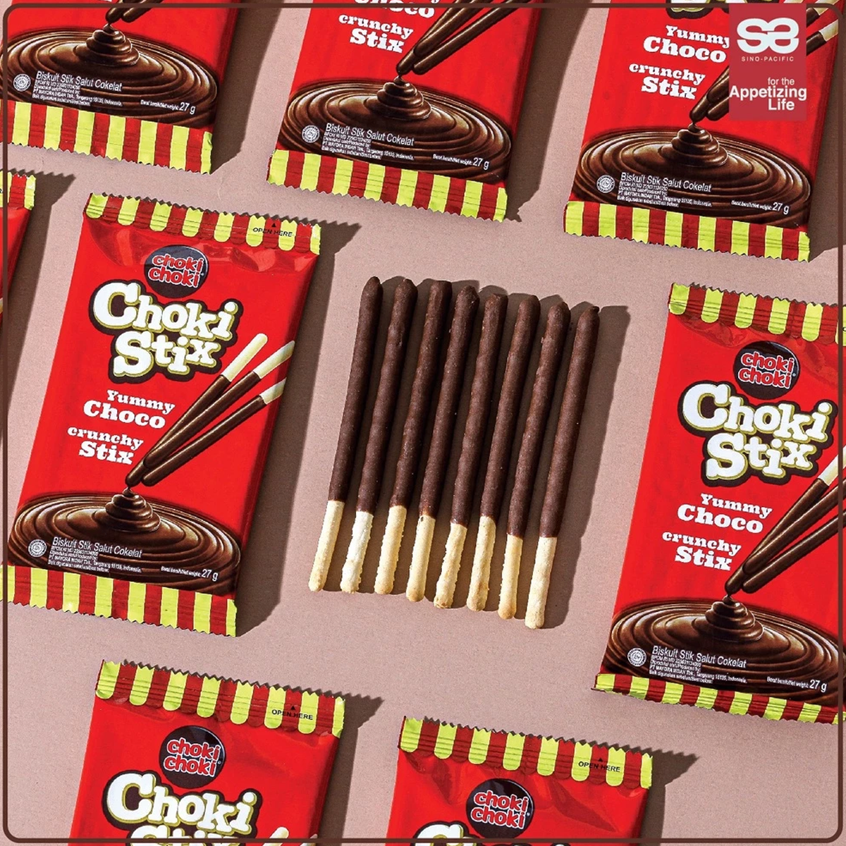 12 sachets/box Choki Stix Chocolate Stick Snacks Sweets Crunchy Stick K