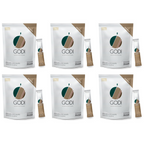 6 Packungen GODI PREMIUM FLAT WHITE 3in1 KAFFEE MIX Kokosnuss-Creamer K