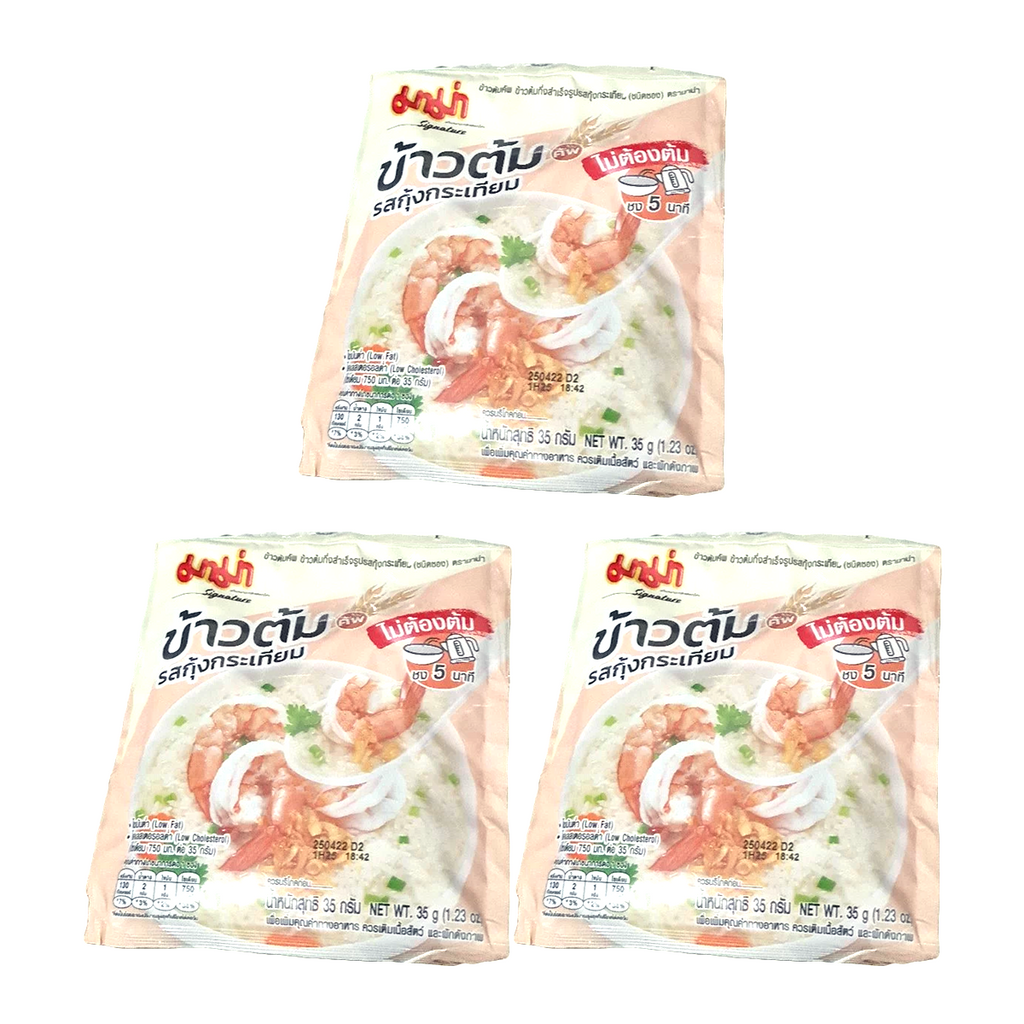 35g jasmine rice Rice Soup instant rice porridge Garlic Shrimp flavor Mama K