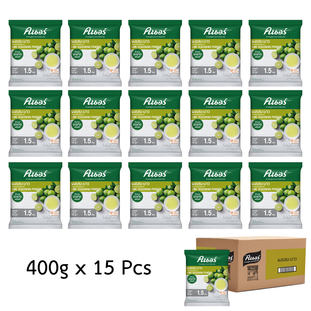 15Pcs x 400g Knorr Lime Seasoning Powder from real Lime =135 limes (1.5 liters)K