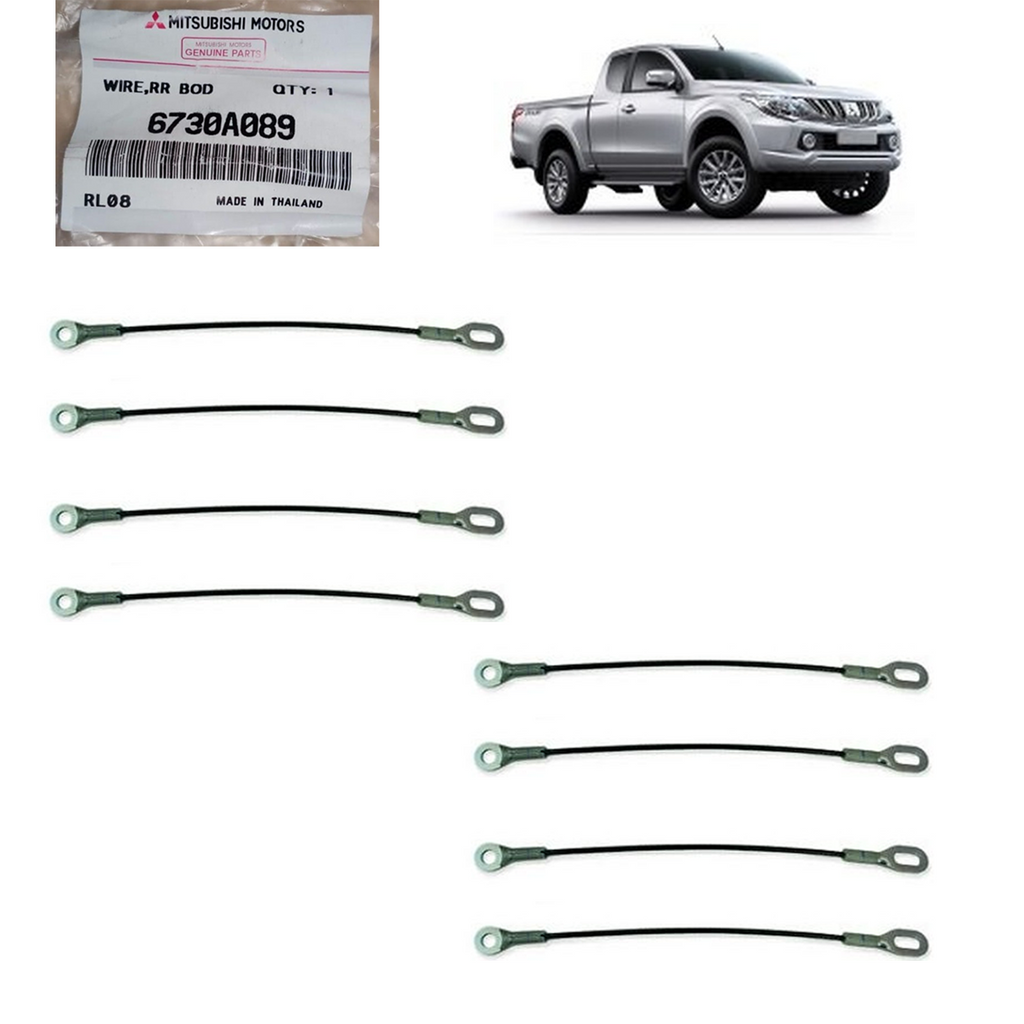 4 Paar (8 Stück) Gurt Heckklappenkabel Hinten Mitsubishi L200 Triton 2016-18