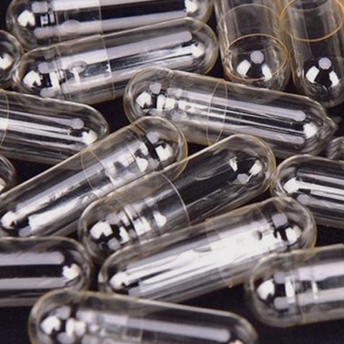 ゼラチンカプセル 0号 (500mg) 透明 1000個