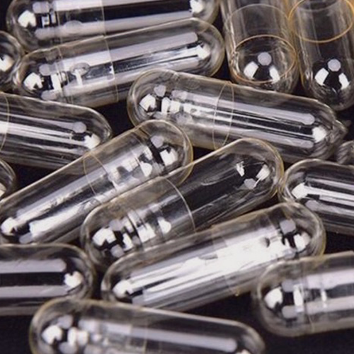 1000 Empty Gelatin Capsules Number 0 (500 mg) Clear Color