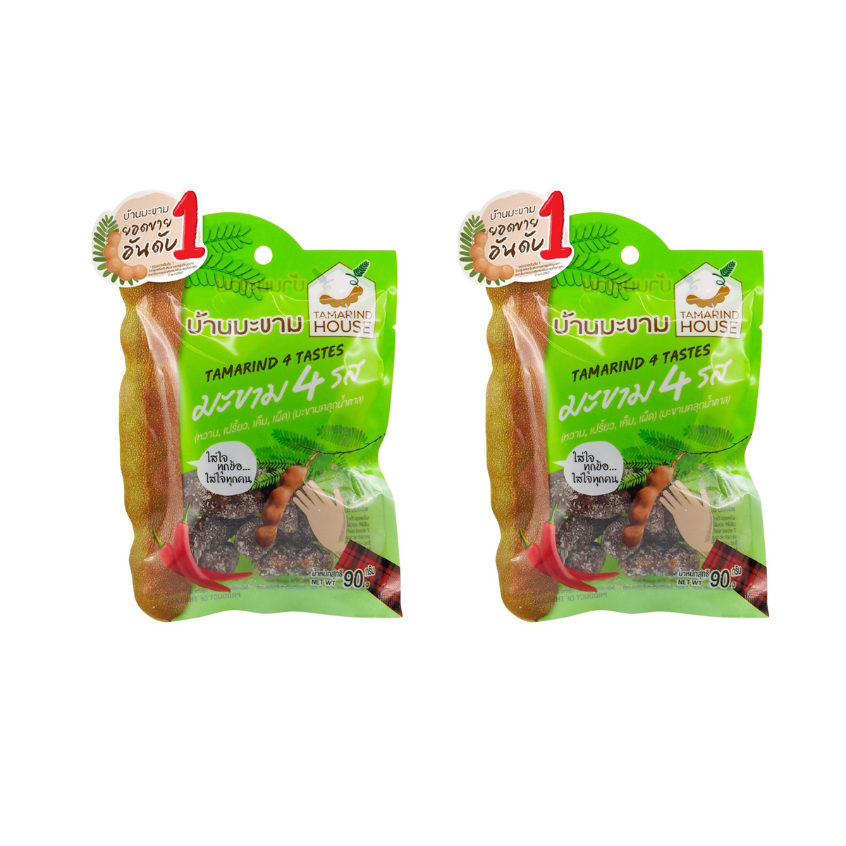 4 Geschmacksrichtungen 75g Tamarinde Süß, Sauer, Salzig, Scharf Snack Trockenfrüchte Natur 100% K