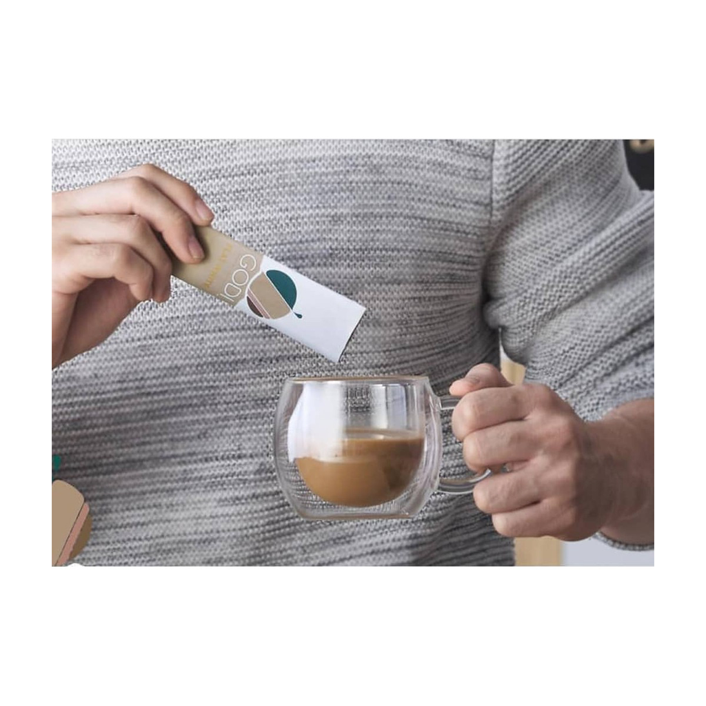 (15Sachets/Pack) GODI PREMIUM FLAT WHITE 3in1 COFFEE MIXED Coconut Creamer K
