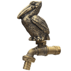 Pelican Brass Faucet Tap No.2 – 1/2" Thread | Vintage Garden Spigot | Made in Thailand