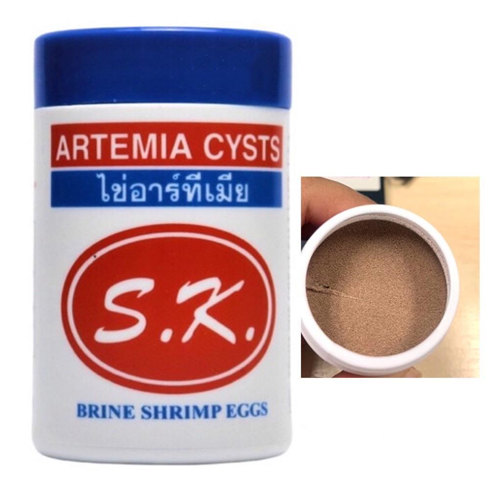 S.K. Artemia Cysts Brine Shrimp Eggs 50g | Live Food for Baby Fish & Marine Aquarium