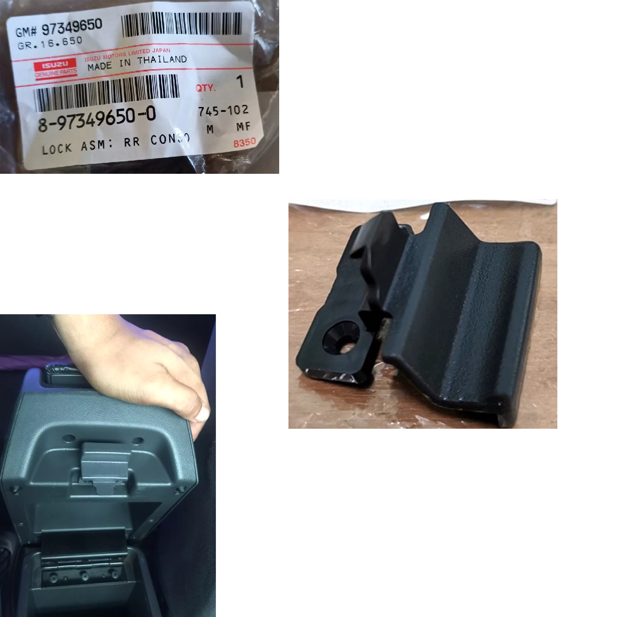 純正センターコンソールキャビネットロック 2003-2011 いすゞD-max 8973496500 K