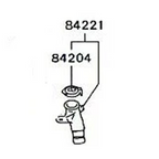 三菱 トライトン 2005-2014年製 ウォッシャータンクネック＋キャップ 8260A060 純正品 K