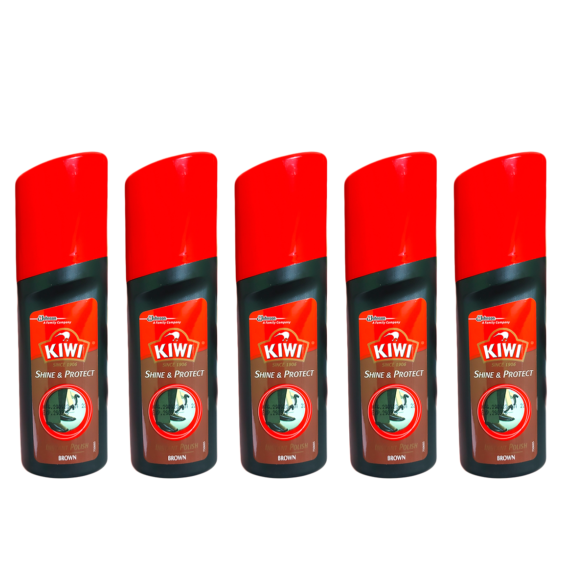 KIWI Brown Shoe Boot Instant Polish Wax 75ml — Shine & Protect