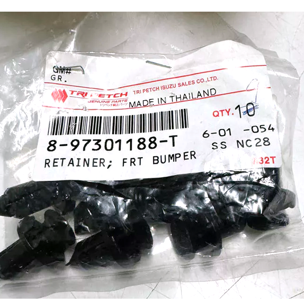 GENUINE PARTS 897301188T Front Bumper Retainer Clip Isuzu D-Max 2003-2023 K