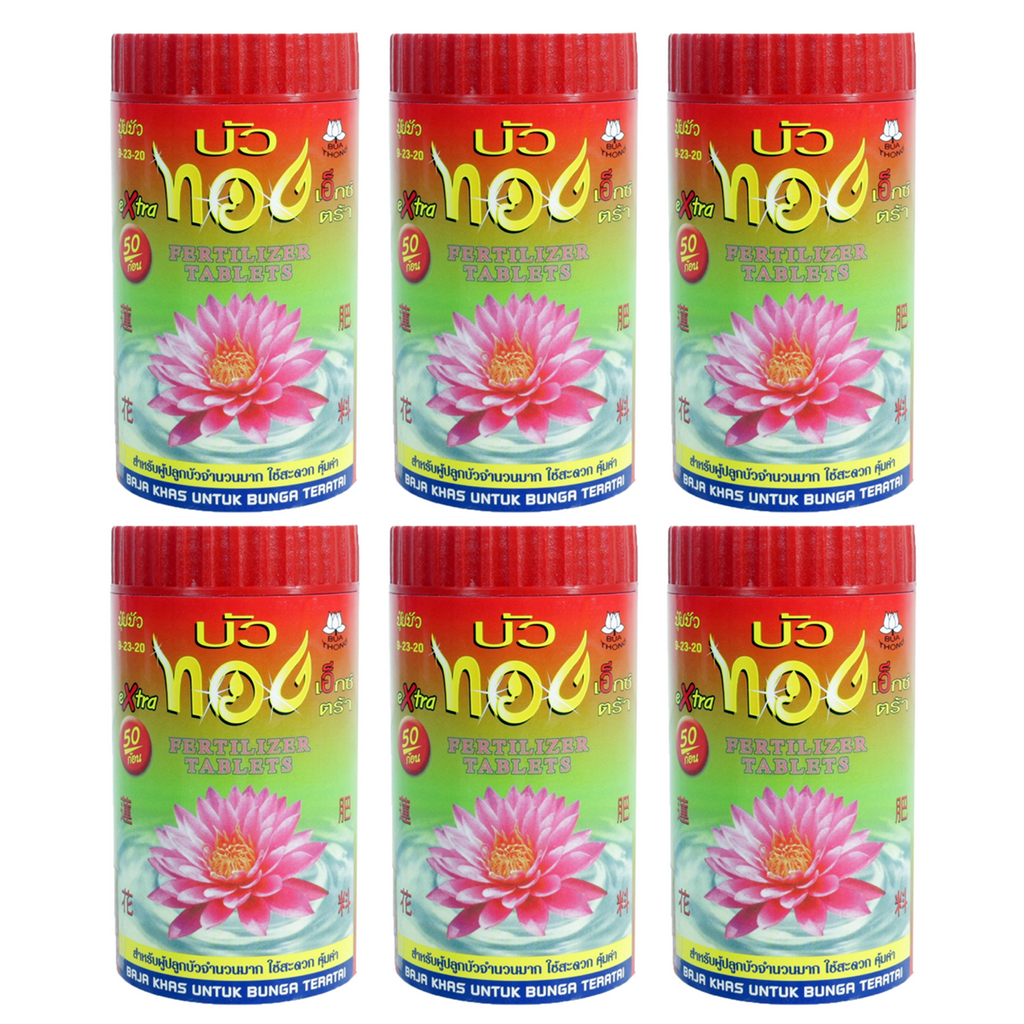6Pcs x 50tab Lotus fertilizer aquatic plants Accelerate flowers leaves color K