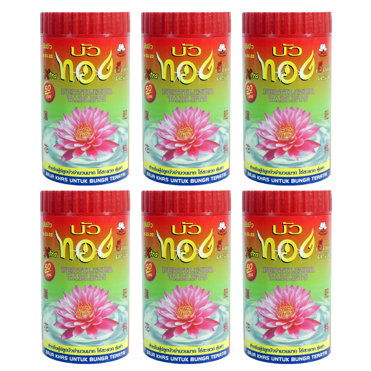 6Pcs x 50tab Lotus fertilizer aquatic plants Accelerate flowers leaves color K