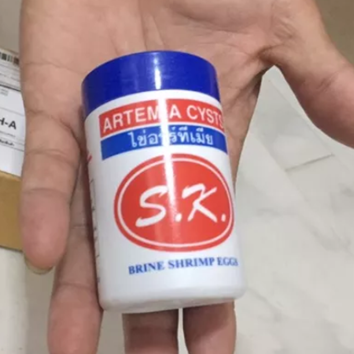 S.K. Artemia-Zysten Salinenkrebs-Eier 50g | Lebendfutter für Babyfische & Meerwasseraquarium