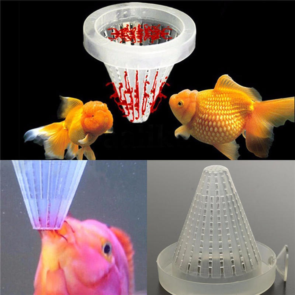 Aquarium Futterkegel aus Kunststoff Zum Einlegen von Futter, lebenden Würmern für Fische K
