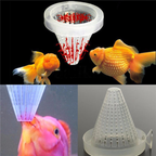 Aquarium Futterkegel aus Kunststoff Zum Einlegen von Futter, lebenden Würmern für Fische K