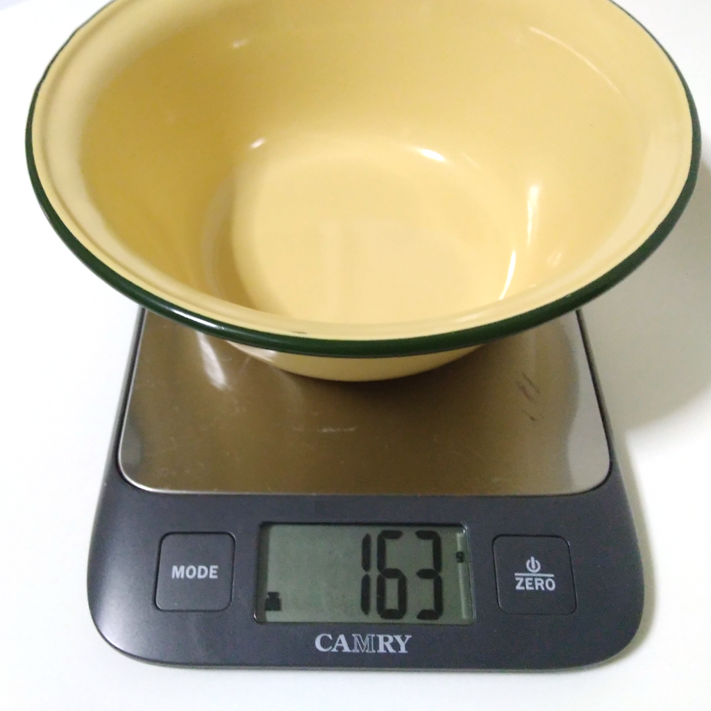 3pcs x 7 inches Yellow enamel camping round bowl vintage enamelware dinnerware K