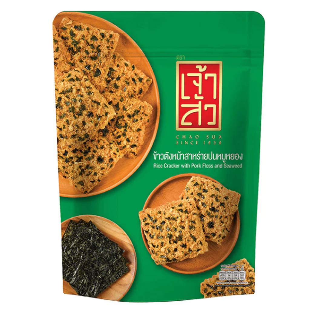 Rice cracker with Pork Floss and Seaweed snack 80 grams (zip bag)  K
