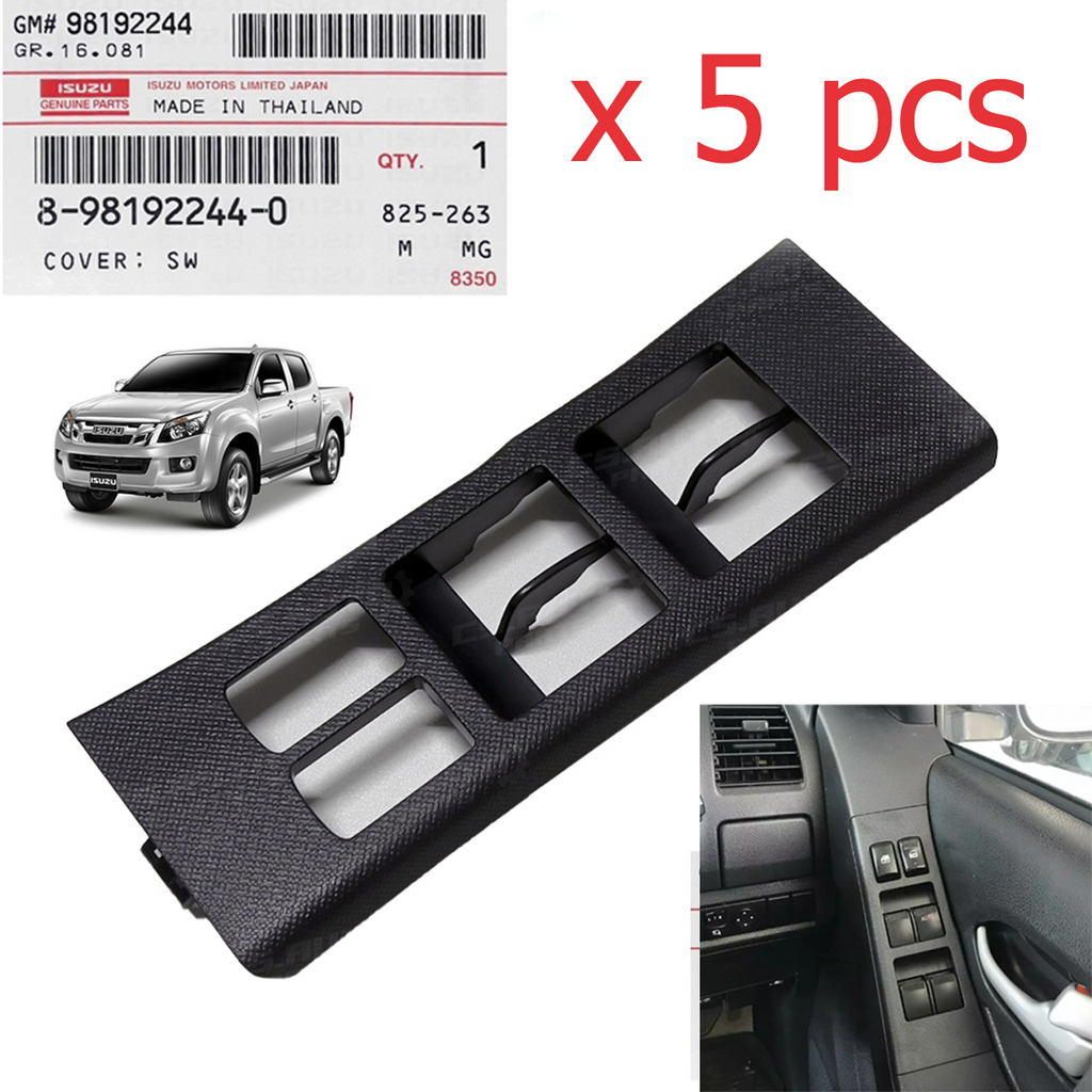 5 pcs RHD 8981922440 Window Control Switch Cap Isuzu D-max Mu-x 2012-2019 K