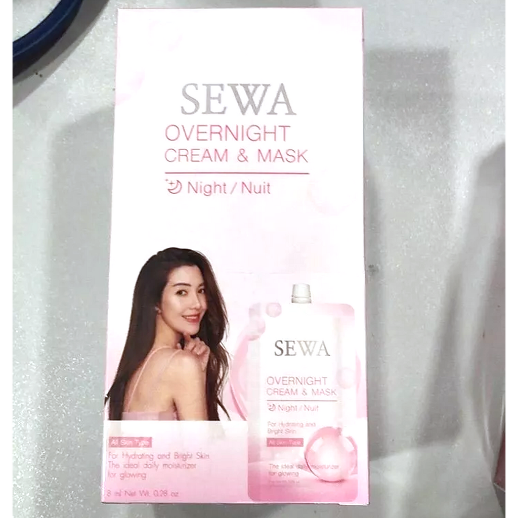 8ml SEWA Overnight Cream Mask Nacht für feuchtigkeitsspendende und strahlende Haut Feuchtigkeitspflege K