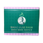 20g Balm Sweet Basil Herbal Balm Relieves muscle pains Aromatherapy Siangpure K
