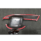 Set 4 pcs Black ABS Plastic Handle Bowl Cover Isuzu Mu-x 2021 2022 2023