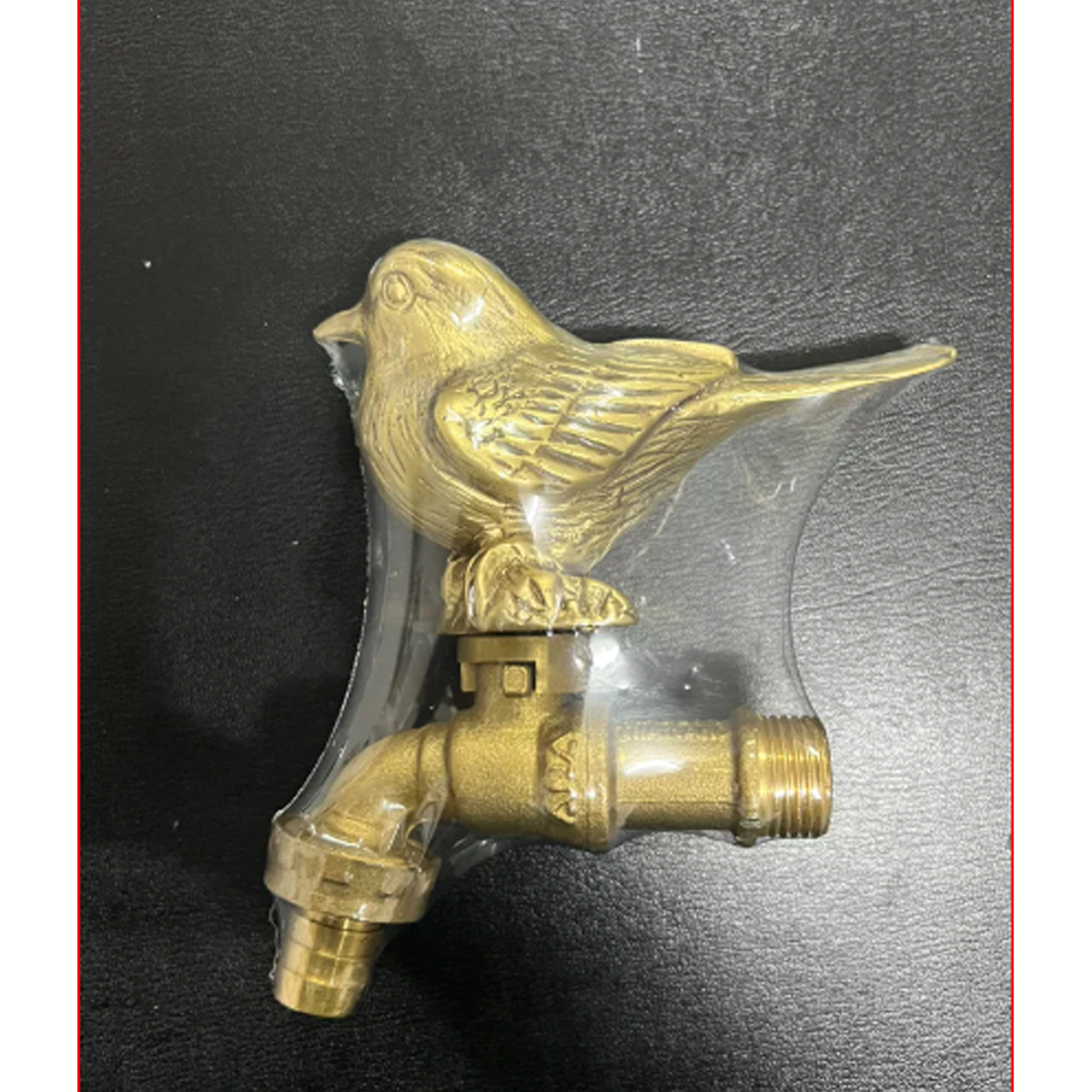 アンティーク鳥型真鍮製蛇口 - 庭用装飾水栓（ハンドル付き）